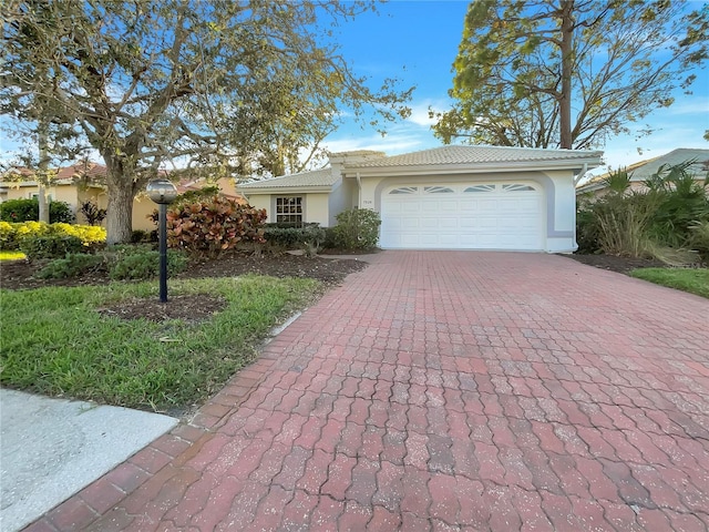 view of front of house featuring a garage