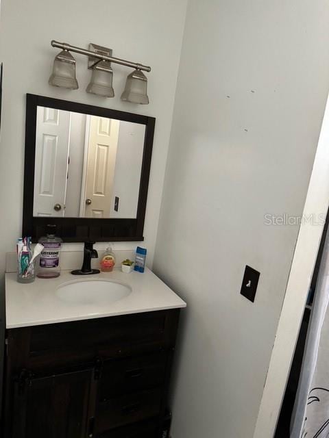 bathroom featuring vanity