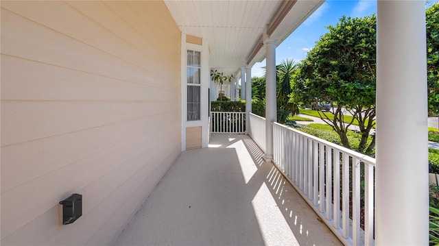 balcony with a porch