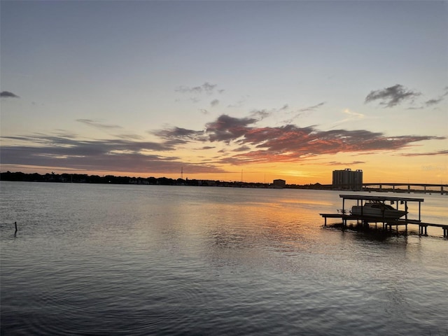 145 N Halifax Ave Unit 711, Daytona Beach, FL 32118 - view of dock with a water view