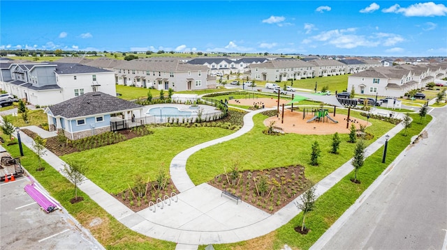 birds eye view of property