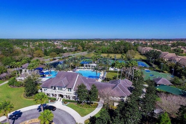 birds eye view of property