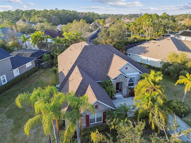 birds eye view of property featuring a residential view