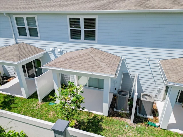 exterior space with central AC unit