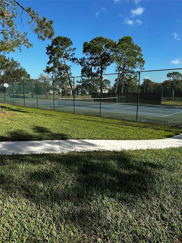 view of tennis court