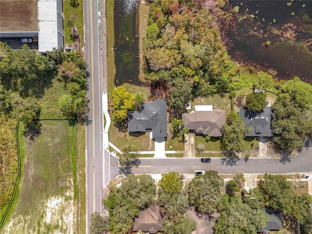 drone / aerial view with a residential view