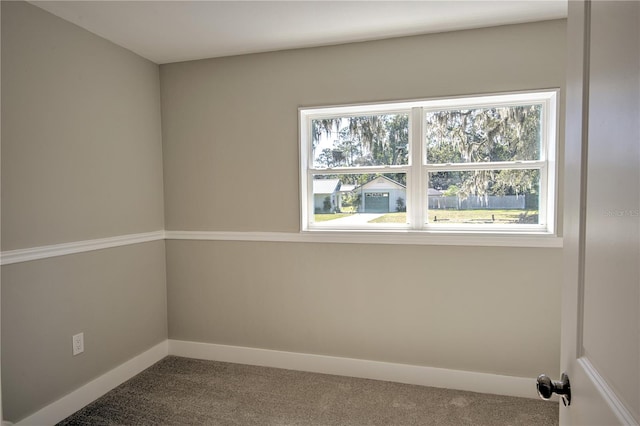 view of carpeted empty room