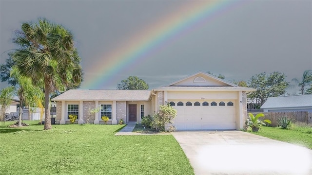 2204 Clementine Trl, Clermont, FL 34714 - ranch-style home with an attached garage, concrete driveway, and stucco siding