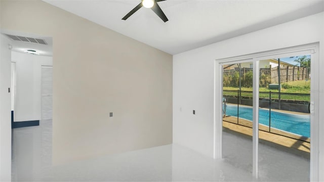 2204 Clementine Trl, Clermont, FL 34714 - view of swimming pool featuring ceiling fan and a pool