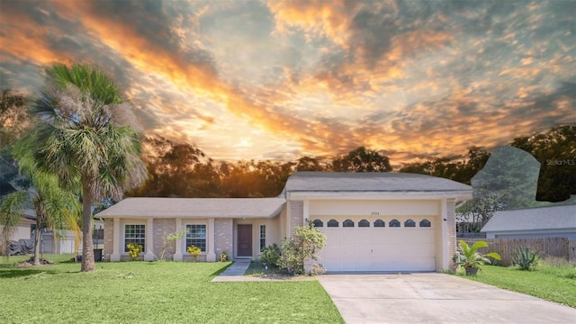 2204 Clementine Trl, Clermont, FL 34714 - view of front facade with an attached garage and concrete driveway