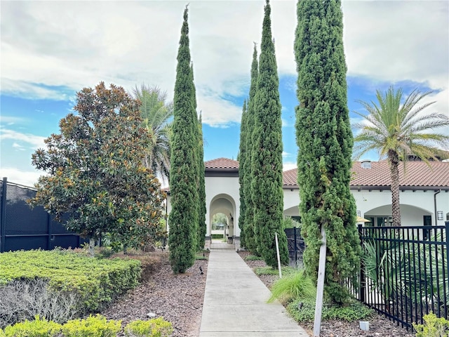 view of front of home