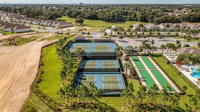 drone / aerial view featuring a residential view