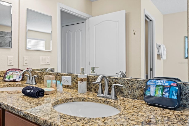 bathroom with vanity