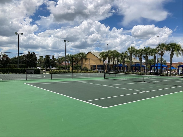 view of tennis court