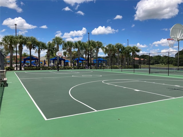 view of basketball court