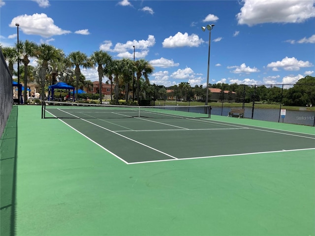 view of sport court