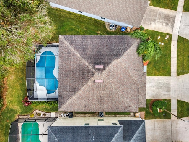 1055 Lake Berkley Dr, Kissimmee, FL 34746 - view from above of property featuring a pool area