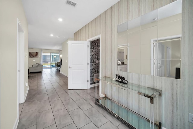 730 Drop Shot Dr, Davenport, FL 33896 - hall featuring tile patterned floors, baseboards, and recessed lighting