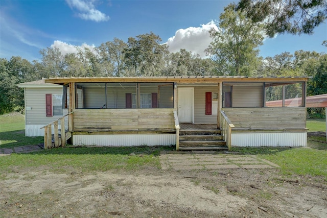 view of manufactured / mobile home