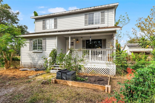 view of front of home with a porch