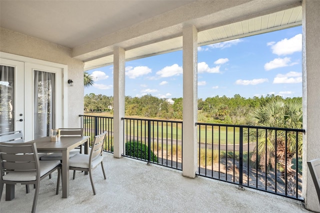 view of sunroom