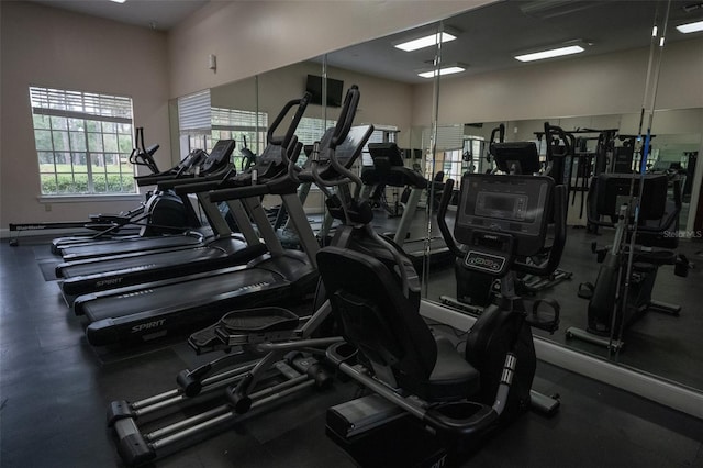 view of workout area