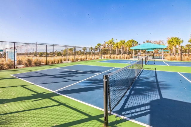 view of tennis court