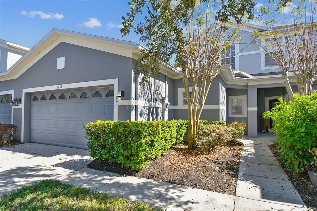 view of front of home featuring a garage