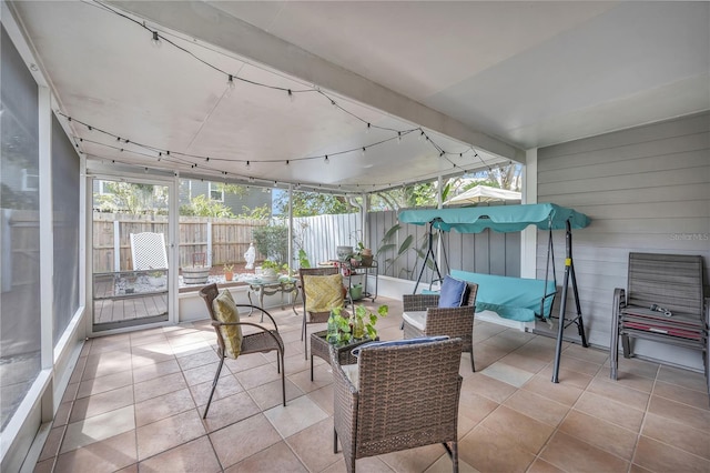 view of sunroom / solarium