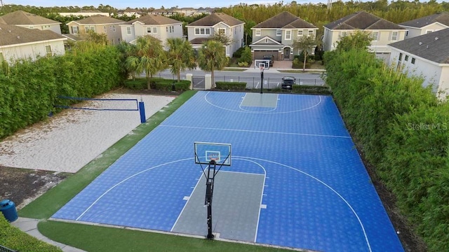 view of sport court