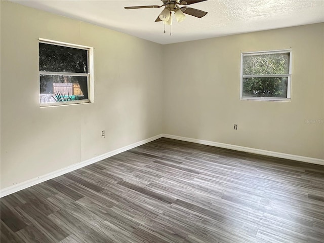 1904 Historic Goldsboro Blvd, Sanford, FL 32771 - empty room with baseboards, ceiling fan, and wood finished floors
