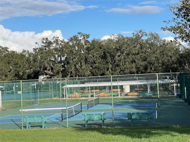 view of tennis court