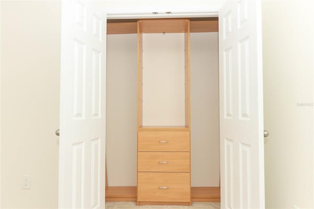 view of closet