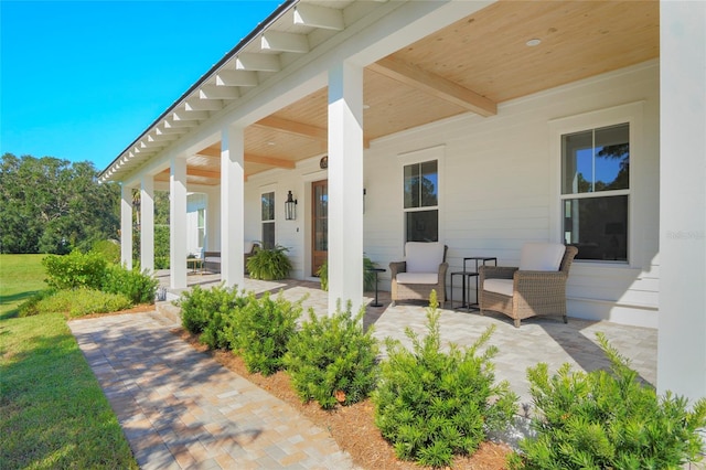 view of patio / terrace featuring outdoor lounge area