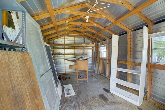 view of storage room