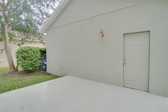 exterior space with a patio area