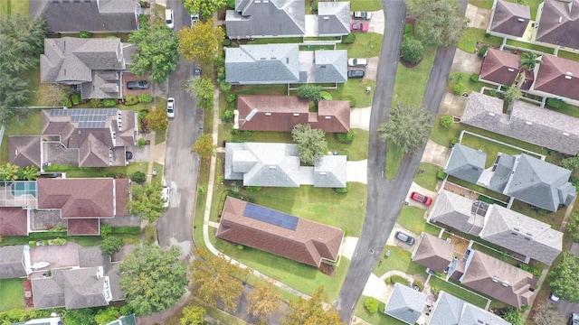 drone / aerial view featuring a residential view