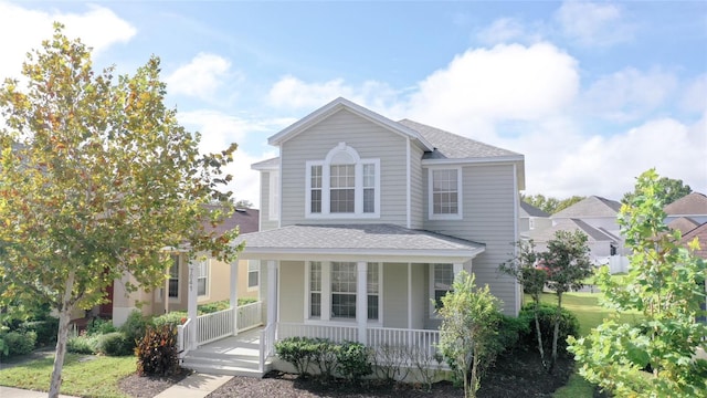 front of property featuring a porch