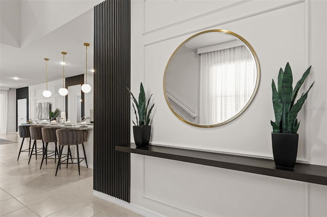 details featuring tile patterned flooring