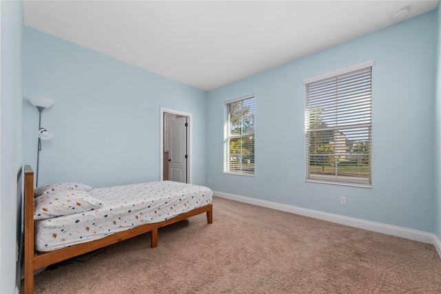 bedroom featuring carpet floors