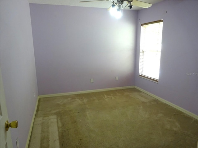 721 Willow Run St, Minneola, FL 34715 - unfurnished room with a ceiling fan, carpet floors, and baseboards