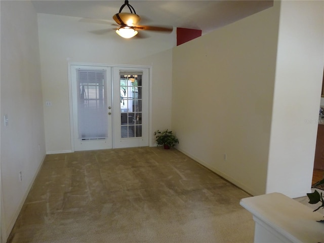 721 Willow Run St, Minneola, FL 34715 - empty room with carpet flooring, ceiling fan, and baseboards