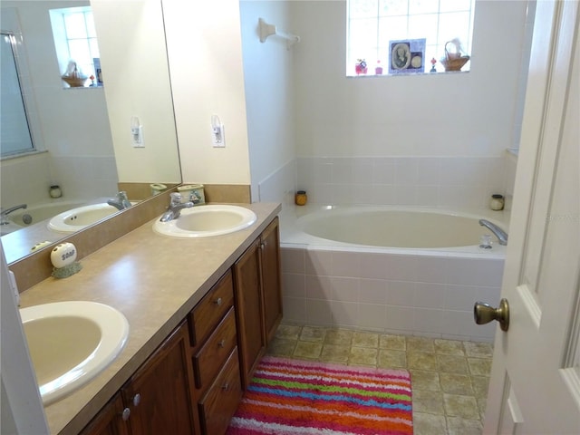 721 Willow Run St, Minneola, FL 34715 - bathroom with a bath and double vanity