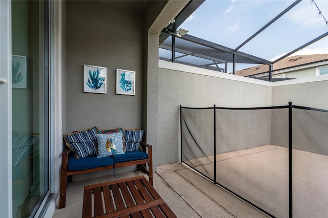 balcony featuring a patio