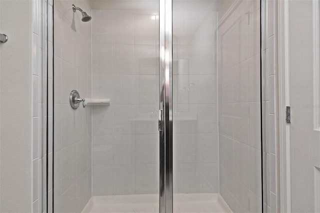 bathroom featuring walk in shower