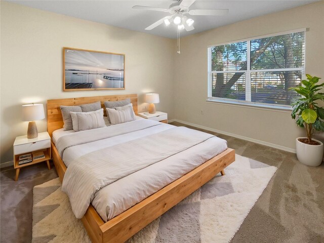 1711 Shadow View Cir Unit 1711, Maitland, FL 32751 - carpeted bedroom featuring baseboards and ceiling fan