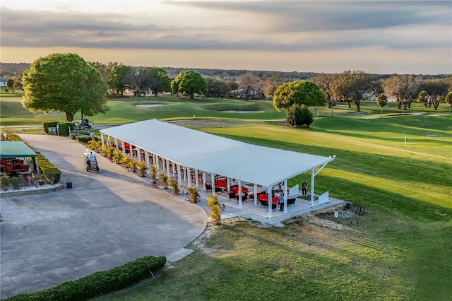 36711 Alaqua Ct, Eustis, FL 32736 - surrounding community with a yard and view of golf course