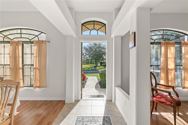 36711 Alaqua Ct, Eustis, FL 32736 - foyer featuring wood finished floors and baseboards