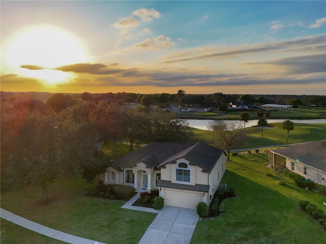 36711 Alaqua Ct, Eustis, FL 32736 - view from above of property with a nearby body of water