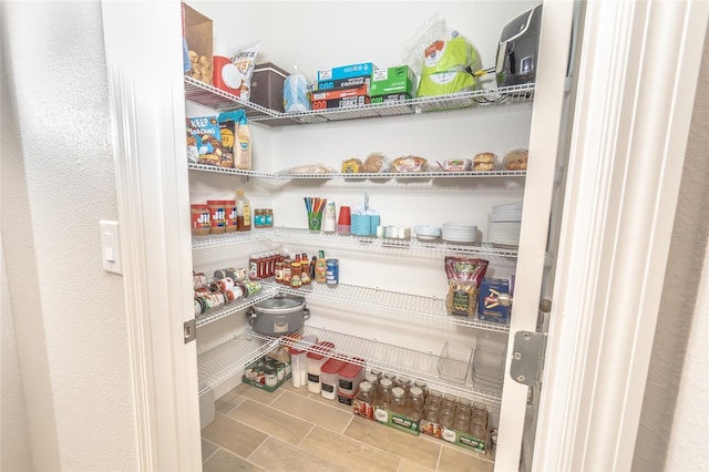 view of pantry